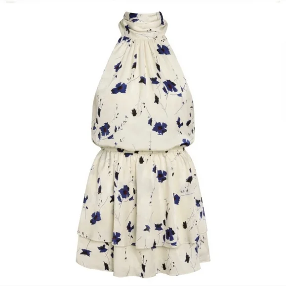 🆕️ Willow Ellie Floral Halter Neck Tiered Mini Dress - Picture 5 of 14